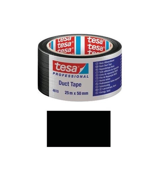 Tesa Nastro Alta Resistenza Duct Tape 4610 Tesa Nero Mm 50 Ml 25