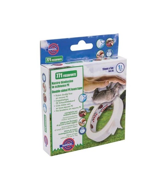 Eurocel Nastro Biadesivo 771 Fissaforte Eurocel Mm 19 Ml 5