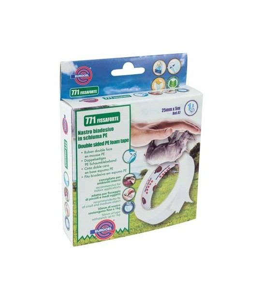 Eurocel Nastro Biadesivo 771 Fissaforte Eurocel Mm 25 Ml 5
