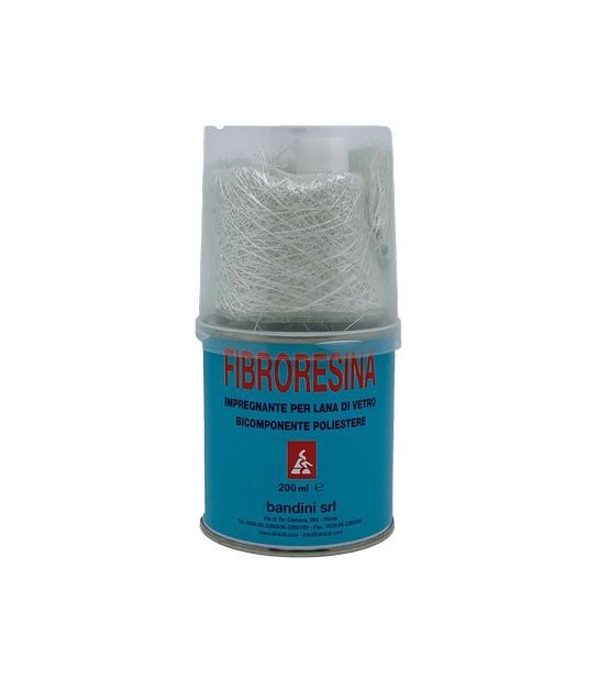 Bandini Fibroresina In Mini Kit Lana Vetro E Bicchierino Ml 200