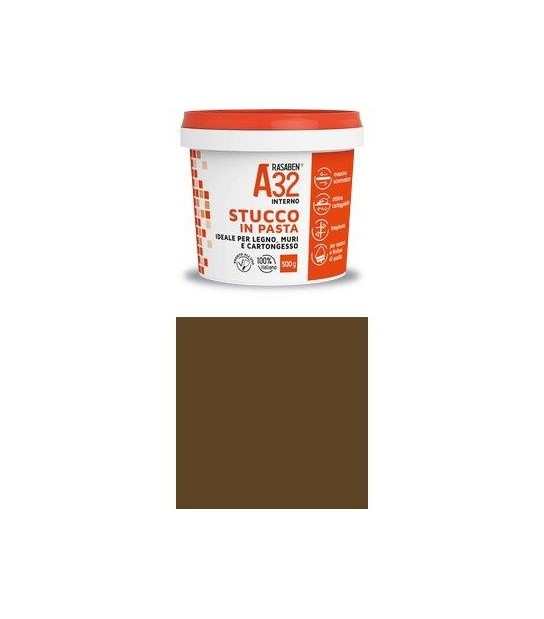 K2 Stucco Pasta Legno A32 K2 Rasaben Noce Scuro Kg 0,5