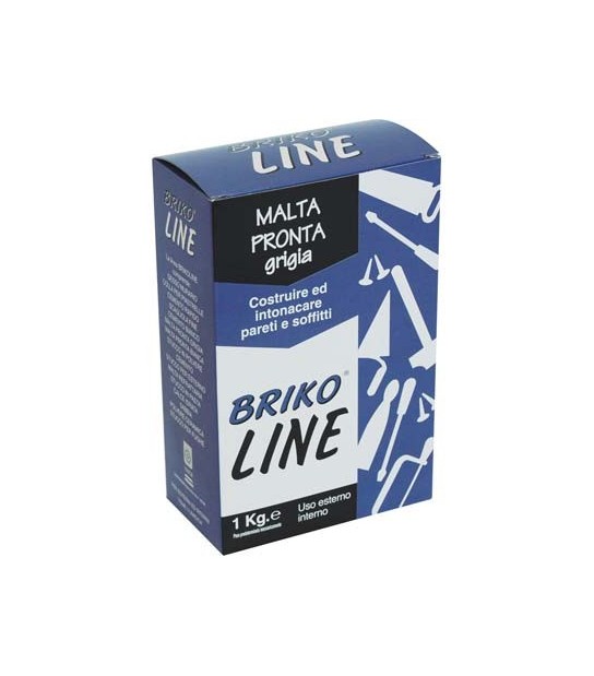 Intonaco Pronto Grigio Briko Line Kg 1