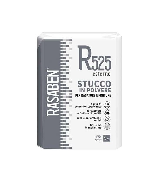 K2 Stucco Polvere Esterno R525 K2 Rasaben Kg 5