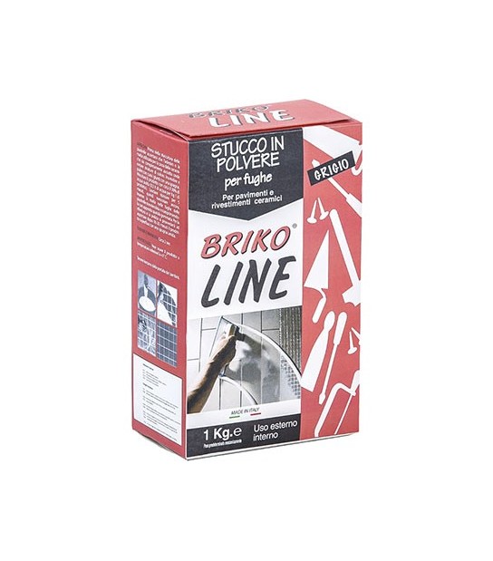 Stucco Fughe Maioliche Briko Line Grigio Kg 1