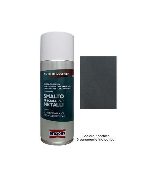 Arexons Smalto Spray Speciale Metallo Arexons Antichizzante Grigio Forgia Ml 400