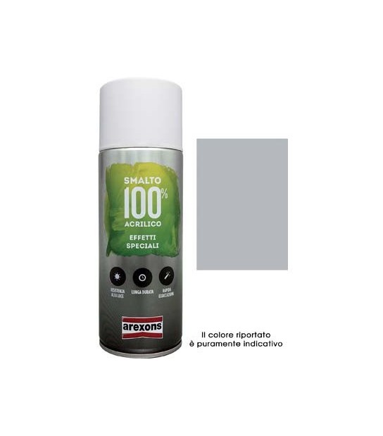 Arexons Smalto Spray 100% Acrilico Metallizzante Arexons Argento Ml 400