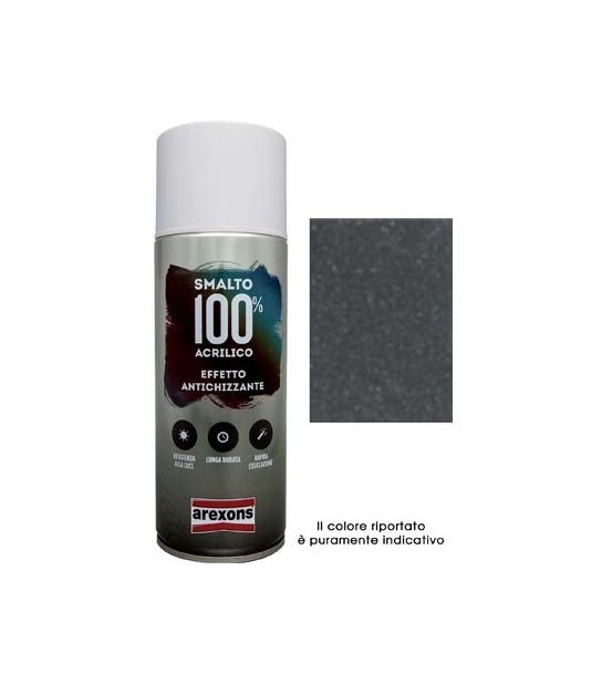 Arexons Smalto Spray 100% Acrilico Antichizzante Arexons Grafite Ml 400