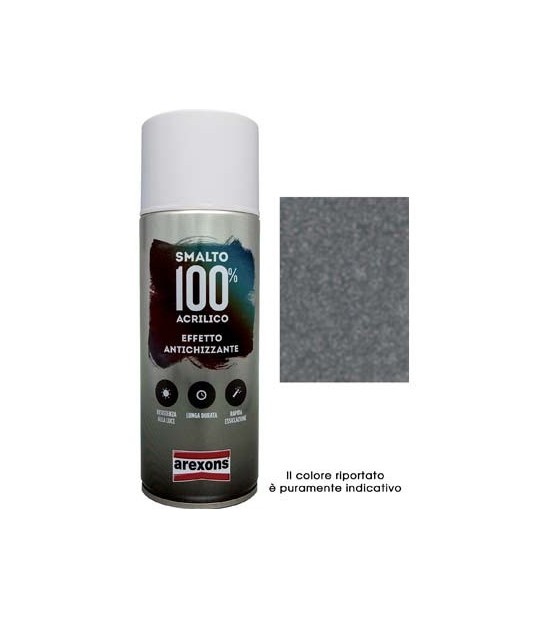 Arexons Smalto Spray 100% Acrilico Antichizzante Arexons Grigio Peltro Ml 400