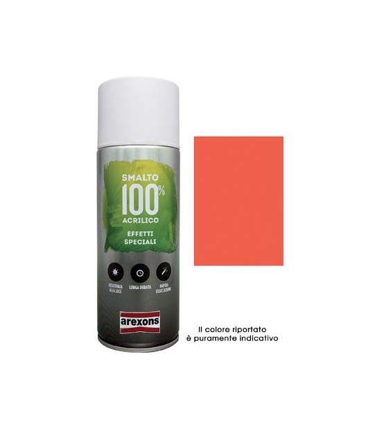 Arexons Smalto Spray 100% Acrilico Fluorescente Arexons Rosso Ml 400