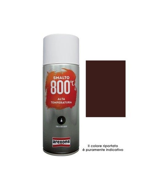 Arexons Smalto Spray 100% Acrilico Alte Temperat Arexons Marrone Ml 400