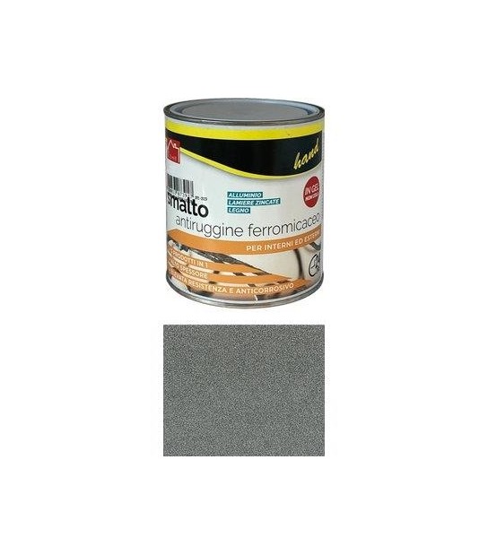 Hand Smalto Antiruggine Ferromicaceo Hand Grigio Medio Ml 750