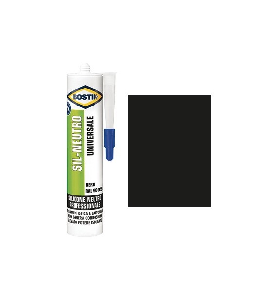 Bostik Silicone Neutro Sil Bostik Nero Ral 9005 Ml 300