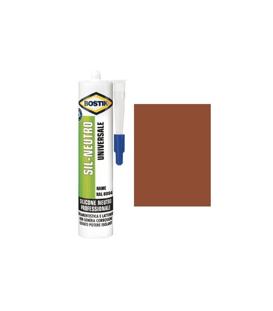 Bostik Silicone Neutro Sil Bostik Rame Ral 8004 Ml 300