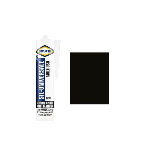 Bostik Silicone Acetico Sil Universale Bostik Nero Ral 9005 Ml 280
