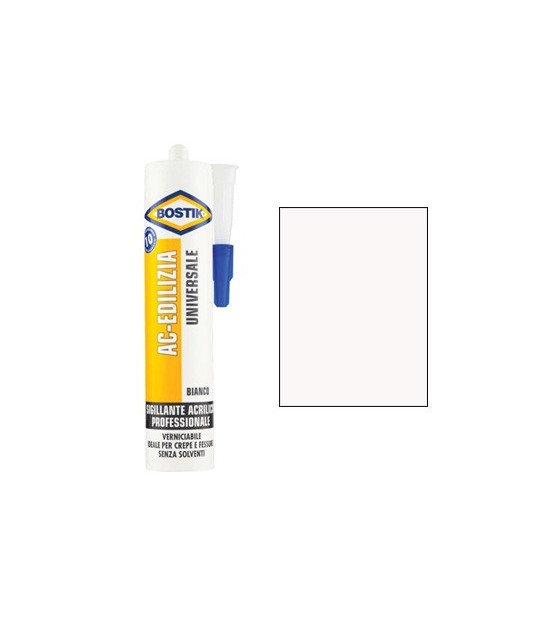 Bostik Silicone Acrilico Ac Edilizia Bostik Bianco Verniciabile Ml 300