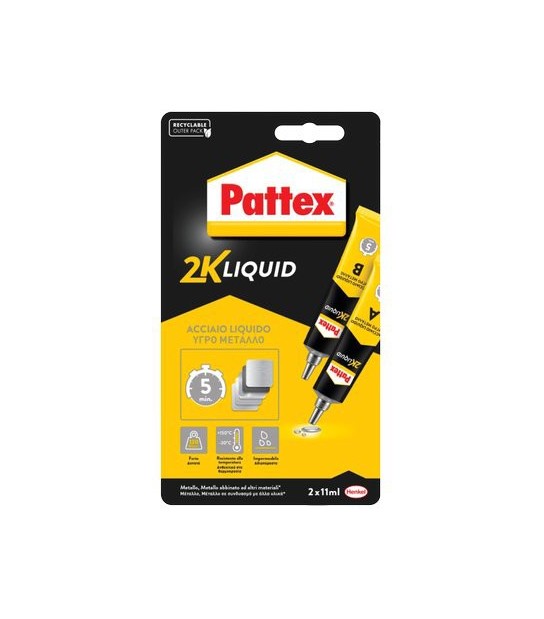 Pattex Pattex Power Epoxy Acciaio Liquido Tubetto 2Xgr 11