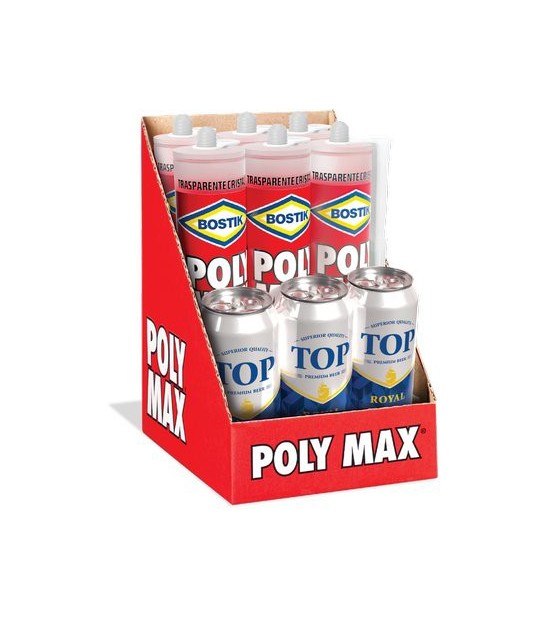 Bostik Bostik Polymax Original Express Expo Trasparente Gr 300 Cf: 6 Cartucce +3 Birre