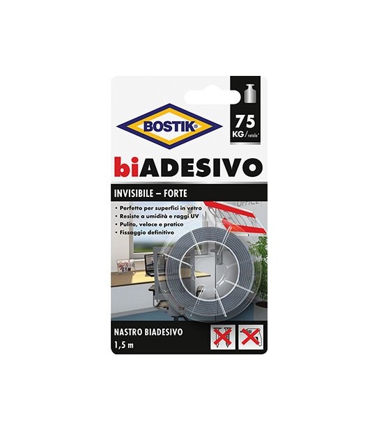 Bostik Nastro Biadesivo Invisibile Bostik Mm 19 Ml 1,5