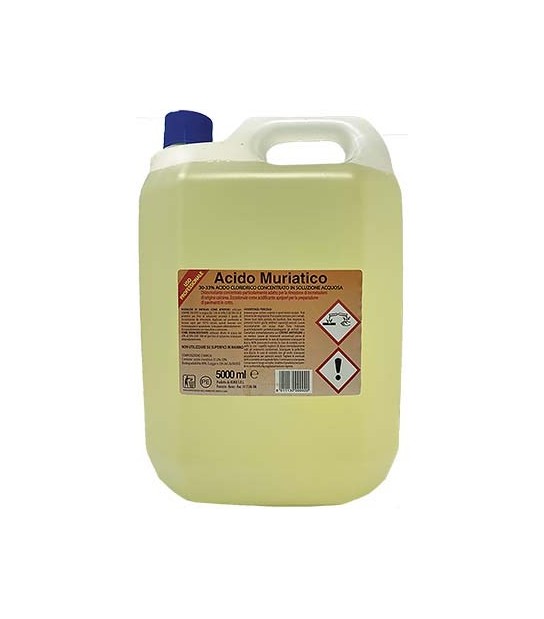 Acido Cloridrico Muriatico 30-33% Lt 5