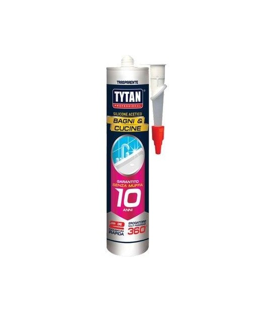 Tytan Silicone Acetico Bagni E Cucine Tytan Trasparente Rapido Ml 280