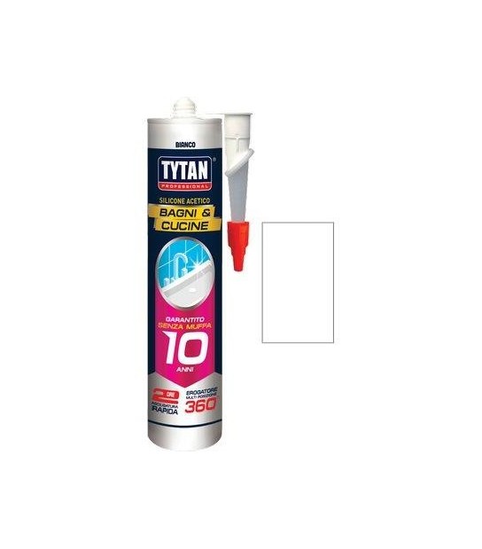 Tytan Silicone Acetico Bagni E Cucine Tytan Bianco Rapido Ml 280