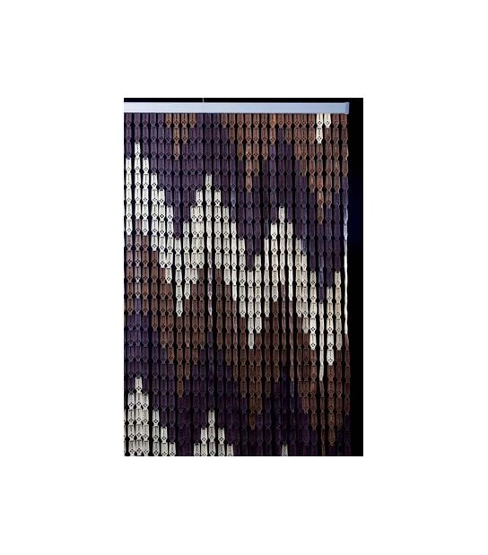 Tendina Pronta Zig Zag A Piastrine Plastica Cm 120 H.Cm 230