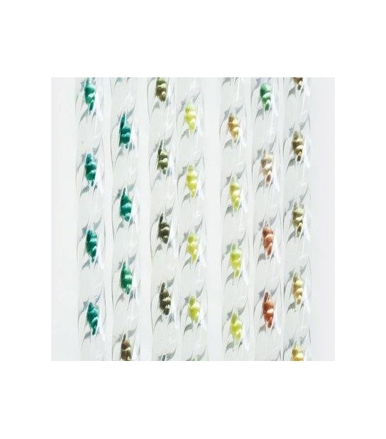 Tendina Pronta Lux 148 Fili Pvc Ritorto 3 Colori Cm 120 H.Cm 240