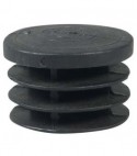 Puntale Interno Tondo Alettato Pe Nero Mm 20