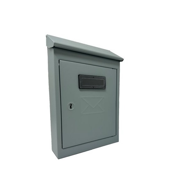 Cassetta Posta Tradizione Egizia Mini Acciaio Vern Grigio Mm 175X50 H.Mm 260