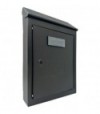 Cassetta Posta Tradizione Egizia Maxi Acciaio Vern Nero Mm 200X60 H.Mm 300