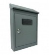 Cassetta Posta Tradizione + Cilindro Mini Acciaio Vern Grigio 175X50 H 260