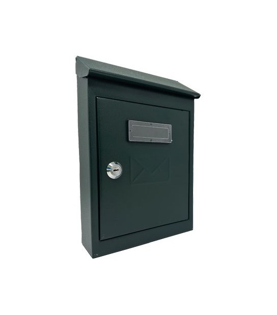 Cassetta Posta Tradizione + Cilindro Mini Acciaio Vern Verde 175X50 H 260