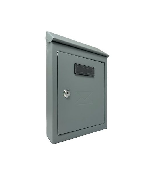 Cassetta Posta Tradizione + Cilindro Maxi Acciaio Vern Grigio 200X60 H.300