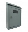 Cassetta Posta Tradizione + Cilindro Maxi Acciaio Vern Grigio 200X60 H.300