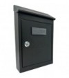 Cassetta Posta Tradizione + Cilindro Maxi Acciaio Vern Nero 200X60 H.300