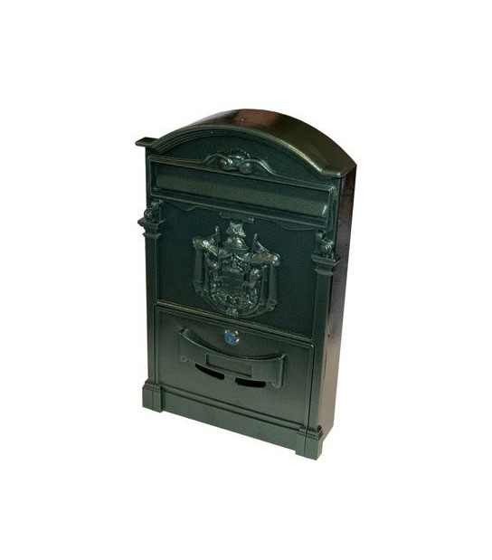 Effe Cassetta Posta Regia Effe Alluminio Pressofuso Verde Mm 260X90 H.Mm 410