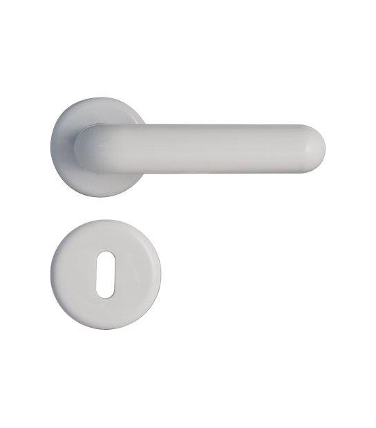 Maniglia King Rosetta Foro Patent Resina Bianca Q8 Cf:Pz 2