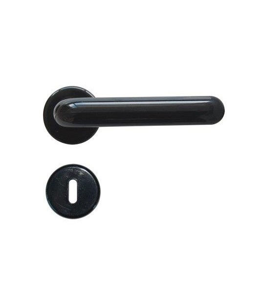 Maniglia King Rosetta Foro Patent Resina Nera Q8 Cf:Pz 2