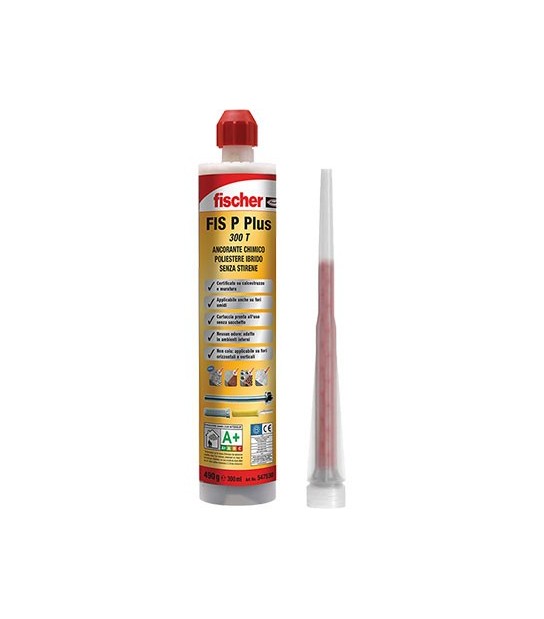 Fischer Ancorante Chimico Fis P Plus 300 T Fischer Poliestere Ibrido Ml 300