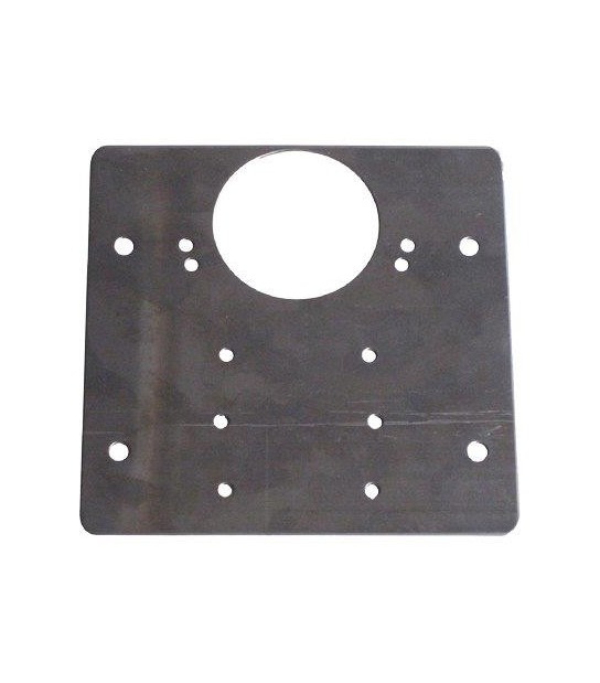 Minutex Piastra Riparazione X Cerniere Incasso 645 Minutex Acciaio Zincato Mm 90X90 Sp. Mm 1+Foro Diam.Mm 35