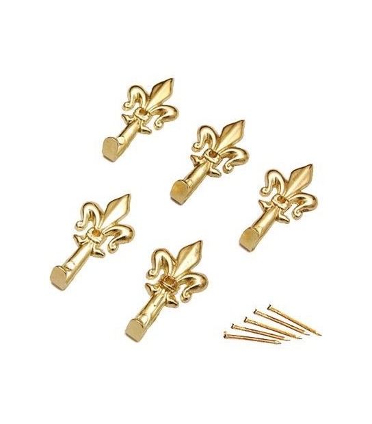 Gancio Quadro Giglio Pronty Ferro Oro Mm 33 Cf:Pz 5