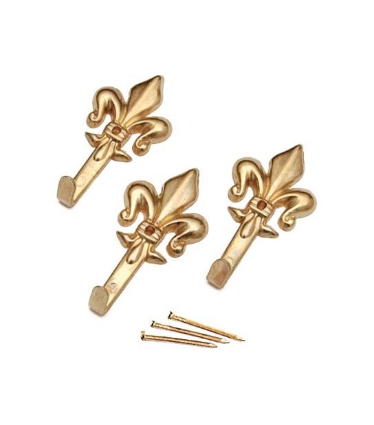 Gancio Quadro Giglio Pronty Ferro Oro Mm 47 Cf:Pz 3