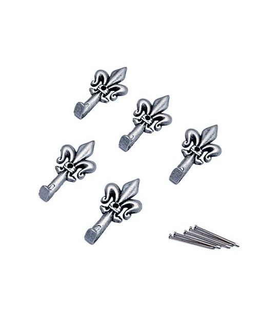 Gancio Quadro Giglio Pronty Ferro Argento Mm 33 Cf:Pz 5