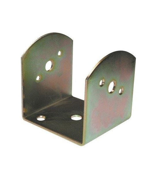 Minutex Supporto Gazebo A U 837 Zincato Giallo S.Mm 3,0 Mm 90X90 H.Mm 95