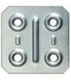 Giunzione 4 Fori Dritta 8/57 Zincata S.Mm 1,0 Cm 4,0X4,0