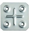 Giunzione 4 Fori Dritta 8/117 Zincata S.Mm 1,0 Cf:Pz 100 Cm 4,5X4,5