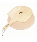 Char-Broil Kit Pietra Pizza tonda con Pala in legno