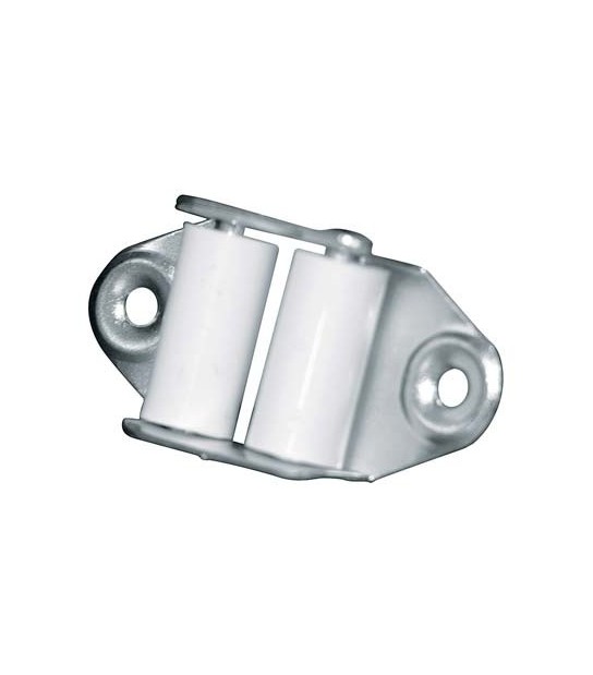 Guidacinghia A Rulli Fori Verticali Zincato Rulli Nylon H.Mm 45