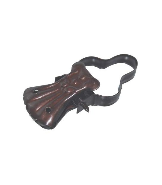 Pinza Barocco X Anello Tenda Acciaio Bronzato + Arco