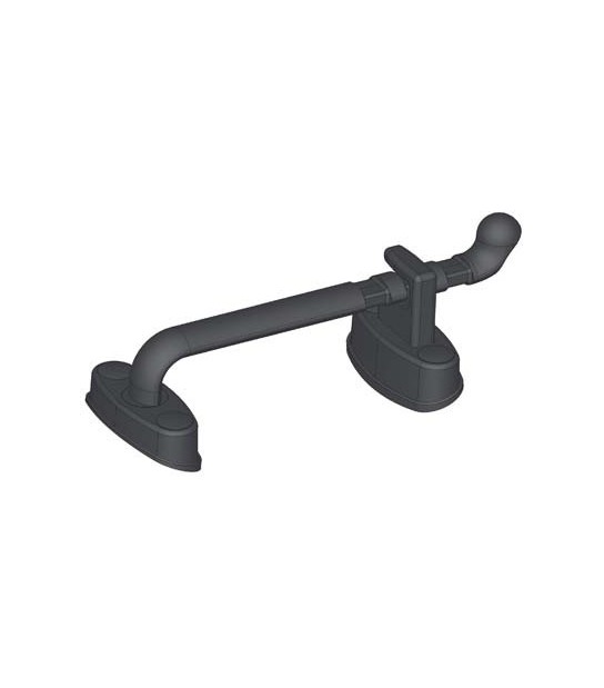 Socchiudi Persiane Bruco Plastica Nera Registrabile Mm 80,5/110,5